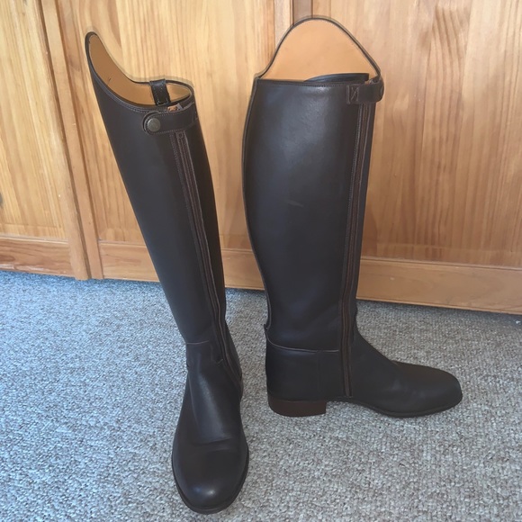 CUSTOM VOGEL BOWERY DRESS BOOTS BROWN CALFSKIN fully Lined Zippers Olympic Tops - Picture 3 of 16
